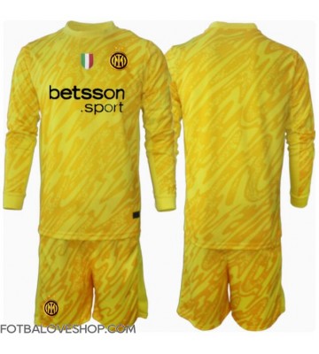 Inter Milan Brankářské Dětské Venkovní Dres 2024-25 Dlouhý Rukáv (+ trenýrky)